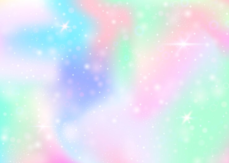 Vector fondo de unicornio con malla de arcoiris