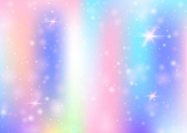 Fondo de unicornio con malla de arcoiris