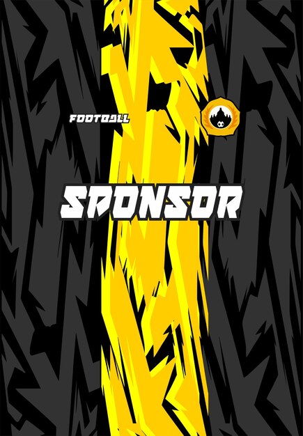 fondo Uniforme de fútbol patrón de plantillas para impresión en color por sublimación
