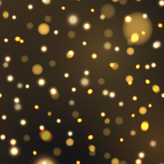 Fondo de vacaciones abstracto luz bokeh de Navidad. Vector