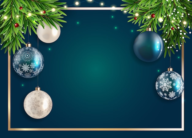 Fondo de vacaciones de año nuevo y feliz Navidad