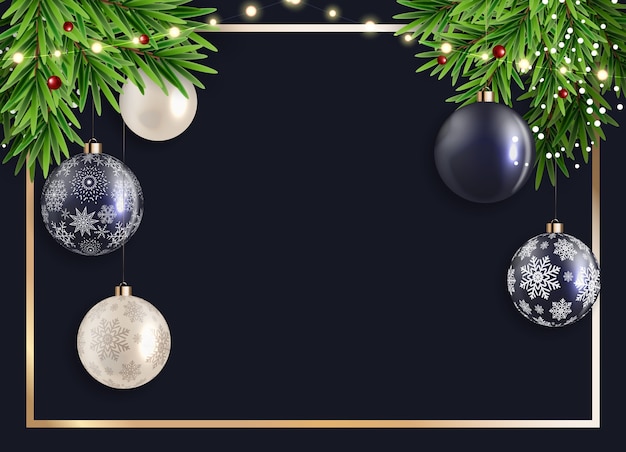 Fondo de vacaciones de año nuevo y feliz Navidad.