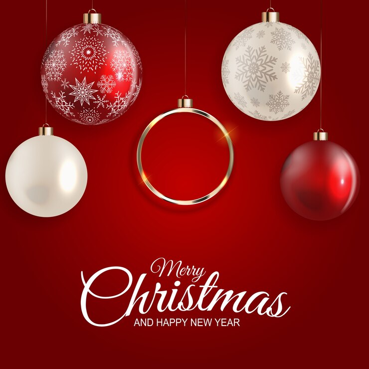 Vector fondo de vacaciones de año nuevo y feliz navidad.