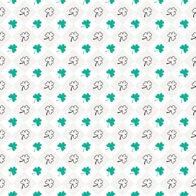 Fondo de vacaciones del día de San Patricio Patrón sin costuras con motivos florales capaces de imprimir para telas