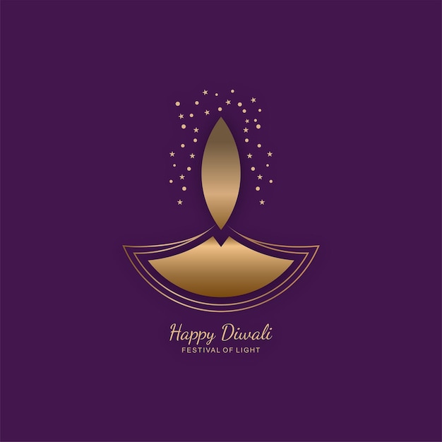 Fondo de vacaciones feliz concepto de diwali