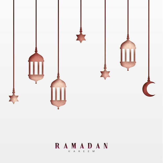 Fondo de vacaciones islámicas y árabes de Ramadán Kareem. ilustración vectorial