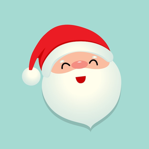 Fondo de vacaciones de Navidad con dibujos animados de Santa Claus.