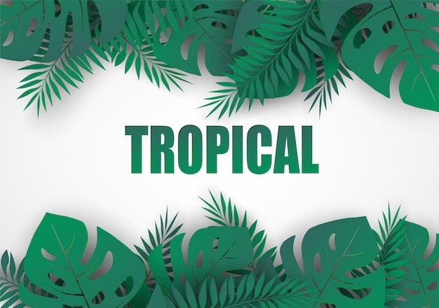 Vector fondo de vacaciones tropicales