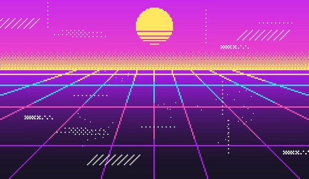 Fondo vaporwave para discoteca