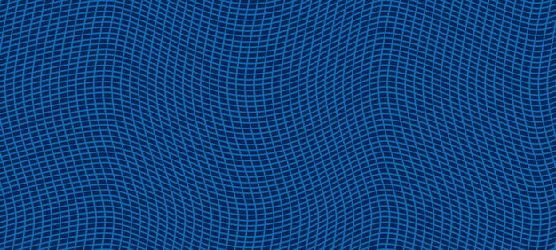 Fondo de vector 3D de malla de estructura metálica deformada abstracta de superficie curva