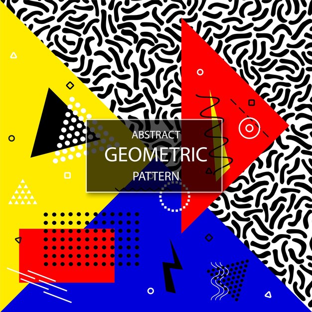 Fondo de vector abstracto colorido con formas geométricas creativas Moda de diseño de moda brillante