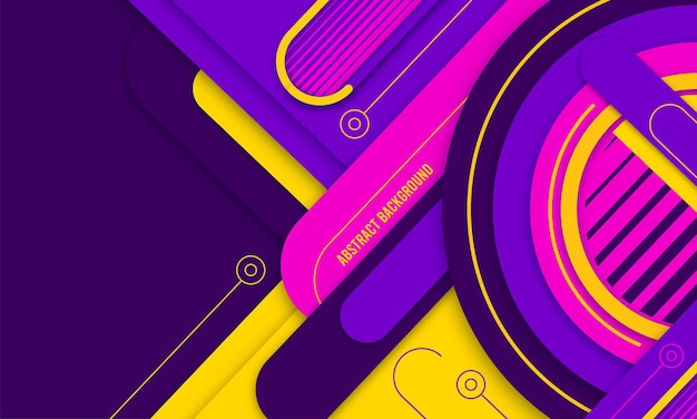 Fondo de vector abstracto con estilo colorido