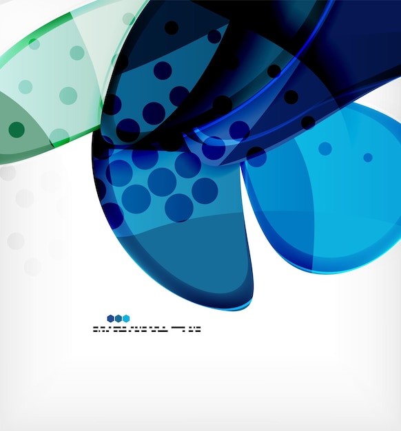 Fondo de vector abstracto de formas redondas