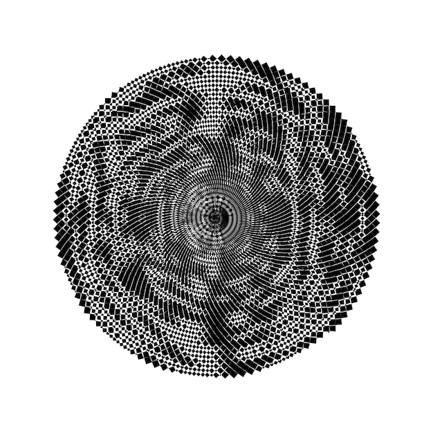 Fondo de vector abstracto Ilusión óptica