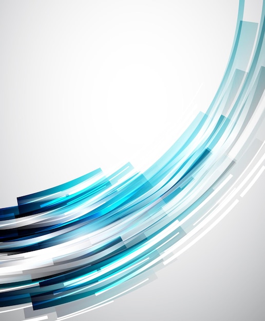 Fondo de vector abstracto de líneas fluidas
