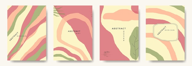 Fondo de vector abstracto moderno estilo de moda mínimo varias formas configurar plantillas de diseño bueno