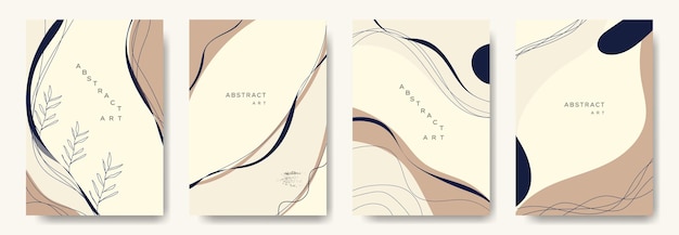 Fondo de vector abstracto moderno estilo de moda mínimo varias formas configurar plantillas de diseño bueno
