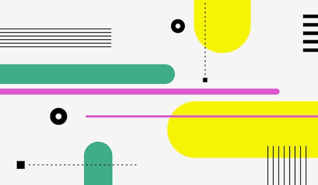 Fondo de vector abstracto moderno y limpio con formas y líneas