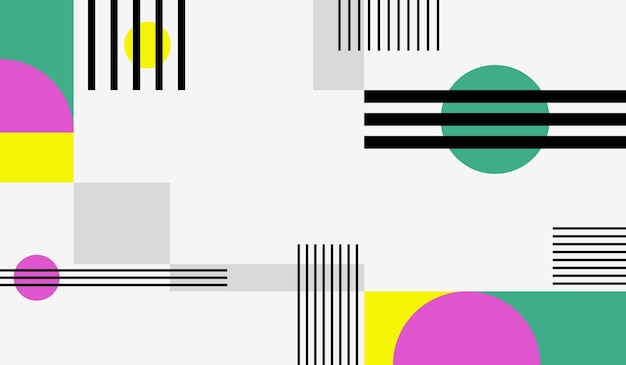 Fondo de vector abstracto moderno y limpio con formas y líneas