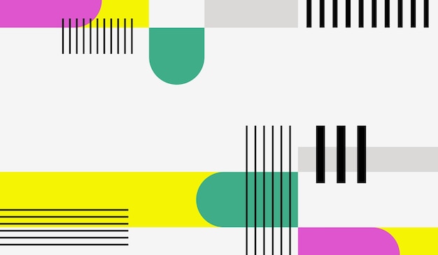 Fondo de vector abstracto moderno y limpio con formas y líneas