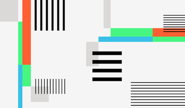 Fondo de vector abstracto moderno y limpio con formas y líneas
