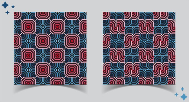 Fondo de vector abstracto de patrones geométricos sin fisuras
