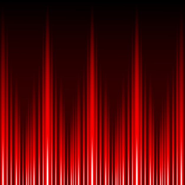Fondo de vector abstracto resplandor rojo efecto de luz