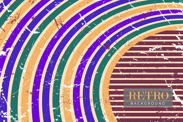 Fondo de vector abstracto retro