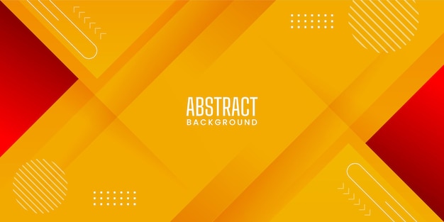 Fondo de vector abstracto rojo amarillo fondo de patrón geométrico abstracto