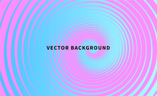 Fondo de vector abstracto vibrante degradado espiral