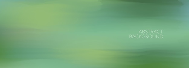 Fondo de vector de acuarela verde abstracto con espacio de copia Banner horizontal de menta ecológica con textura de acuarela Fondo borroso de color de primavera Ilustración de vegetación vacía Fondo de pantalla de naturaleza de verano