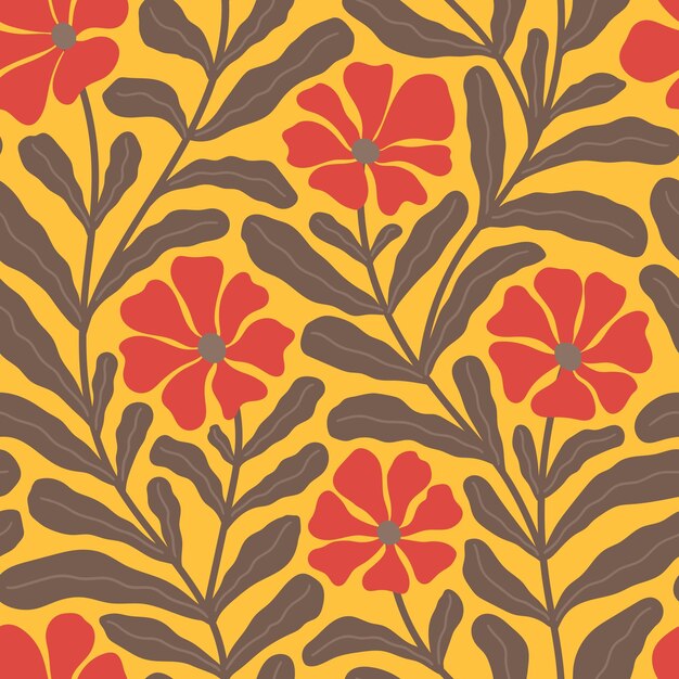 FONDO VECTOR AMARILLO CON COLORES ROJOS