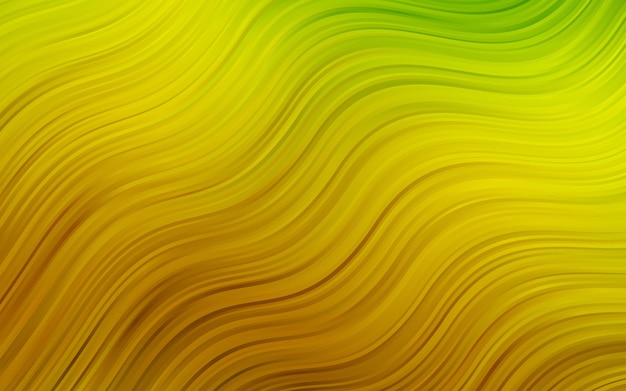Fondo de vector amarillo con formas de burbujas