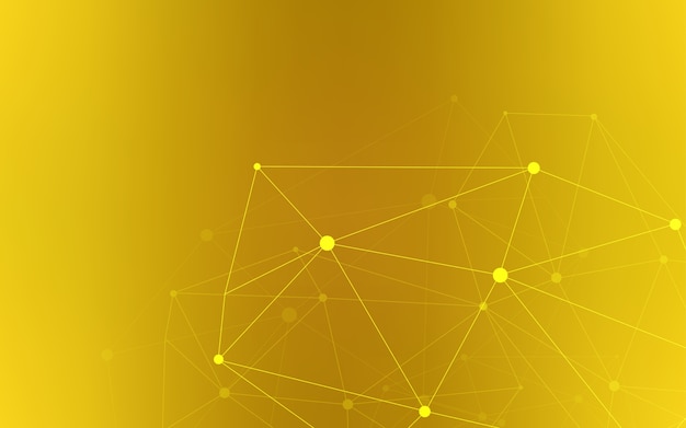 Fondo de vector amarillo oscuro con burbujas