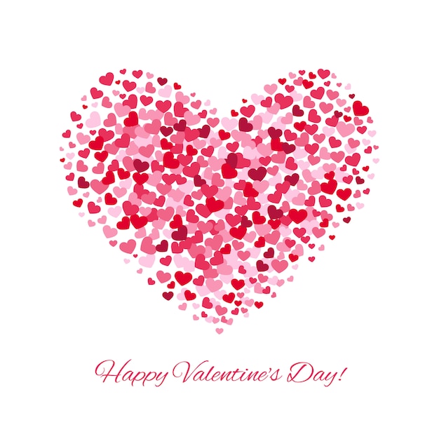 Fondo de vector de amor de día de San Valentín