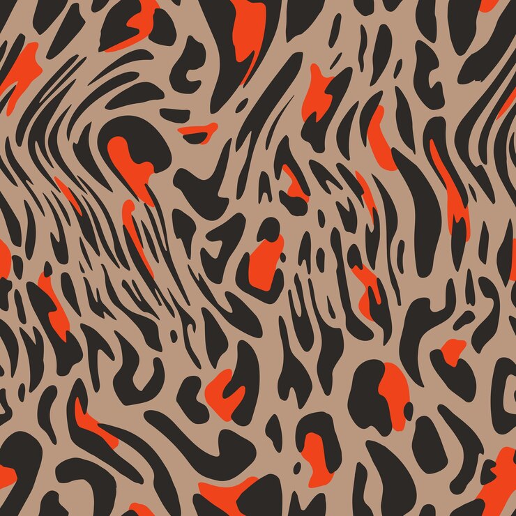 Fondo de vector de animales de patrones sin fisuras de leopardo moderno
