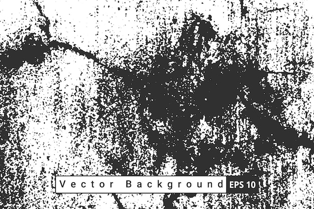 Fondo de vector áspero de angustia de sello negro abstracto Textura de grunge negro para el fondo