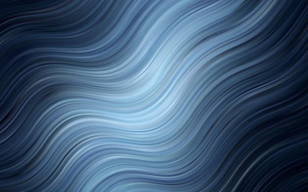 Fondo de vector AZUL oscuro con círculos abstractos