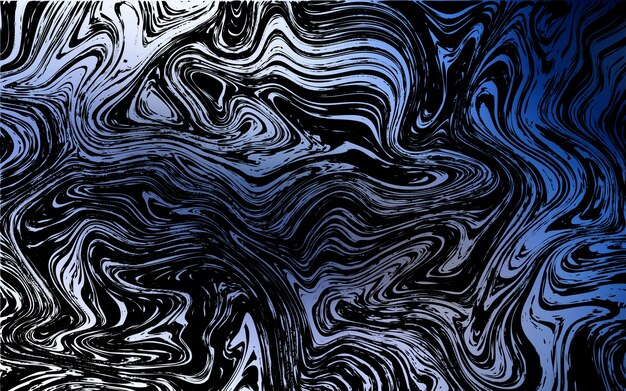 Fondo de vector azul oscuro con formas de burbujas