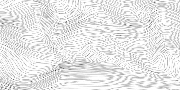 Fondo de vector de banda de onda de plantilla artística ondulada abstracta