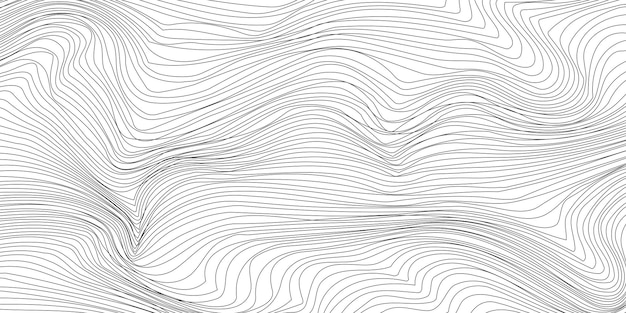 Fondo de vector de banda de onda de plantilla artística ondulada abstracta