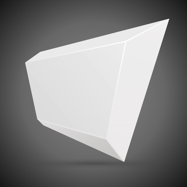 Fondo de vector de burbuja de discurso geométrico 3d abstracto
