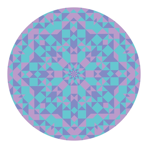 Fondo de vector de caleidoscopio. Patrón de baja poli geométrica abstracta. Fondo claro del triángulo. Elementos geométricos del triángulo. Fondo triangular abstracto. Caleidoscopio geométrico vectorial.