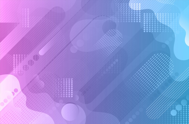 Fondo de vector de color azul púrpura líquido dinámico dinámico