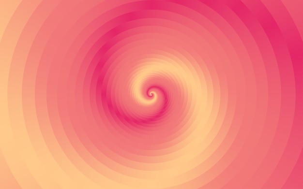 Fondo de vector colorido abstracto espiral con color rojo y amarillo