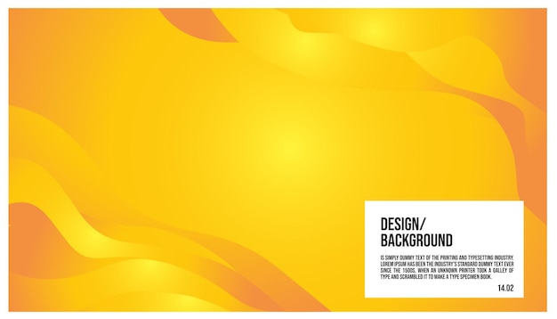 fondo Vector colorido abstracto onda fluido degradado fondo amarillo