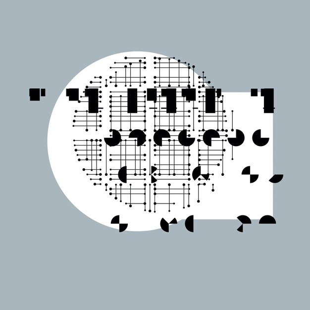 Fondo de vector de composición geométrica abstracta