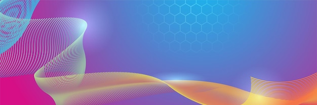 Fondo de vector de concepto de comunicación de tecnología abstracta Fondo de red de tecnología Vector diseño gráfico abstracto banner patrón fondo plantilla web