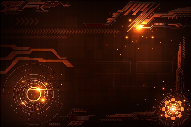 Fondo de vector en el concepto de tecnología.