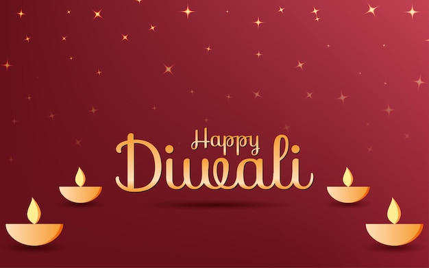 Fondo de vector creativo feliz diwali